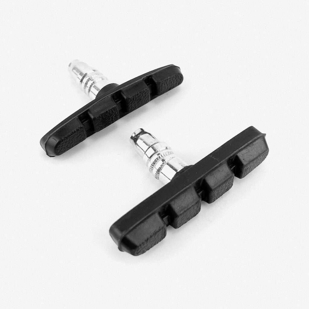 2 Piezas Pastillas De Freno Zapatos Bloques De Freno Tipo V Antideslizantes 55 Mm Robusto Universal Sin Ruido Reemplaza Pastillas De Freno De Biciclet Oro